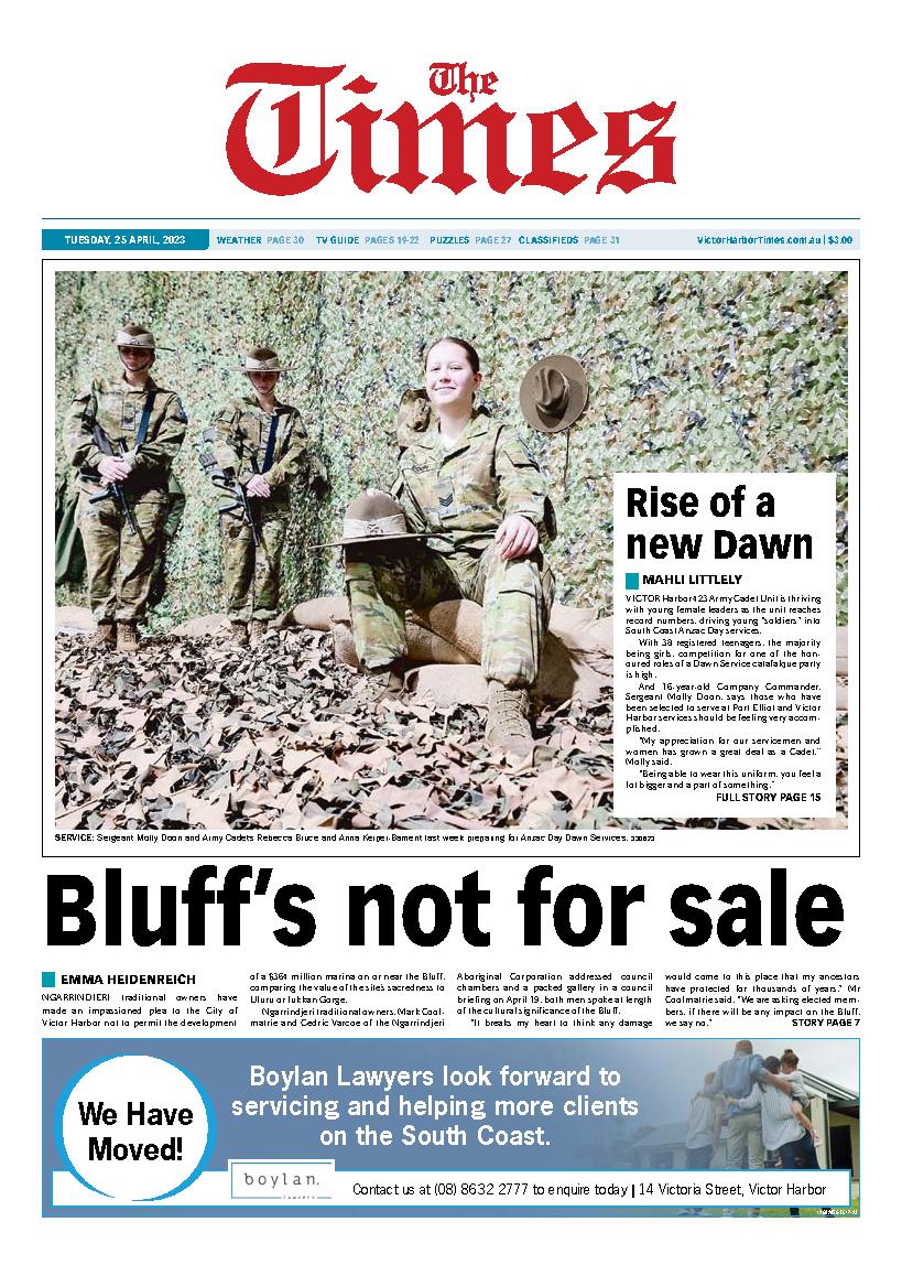 The Victor Harbor Times 25th April 2023 The Victor Harbor Times