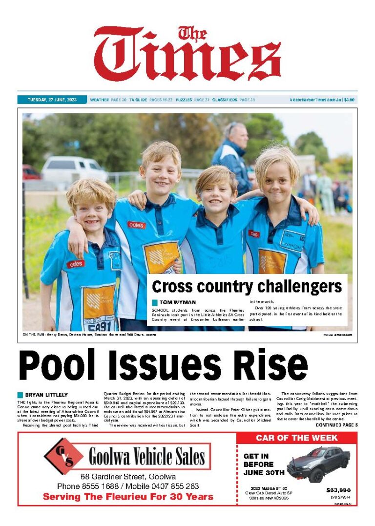 The Victor Harbor Times 27th June 2023 The Victor Harbor Times