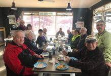 Volunteers celebrate