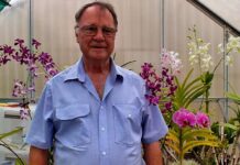 Chris has a passion for orchids