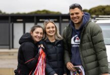Spotted at the footy