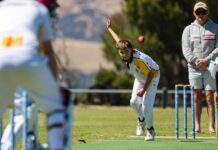 Junior cricket action