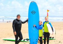 Beachgoers hit region’s waters