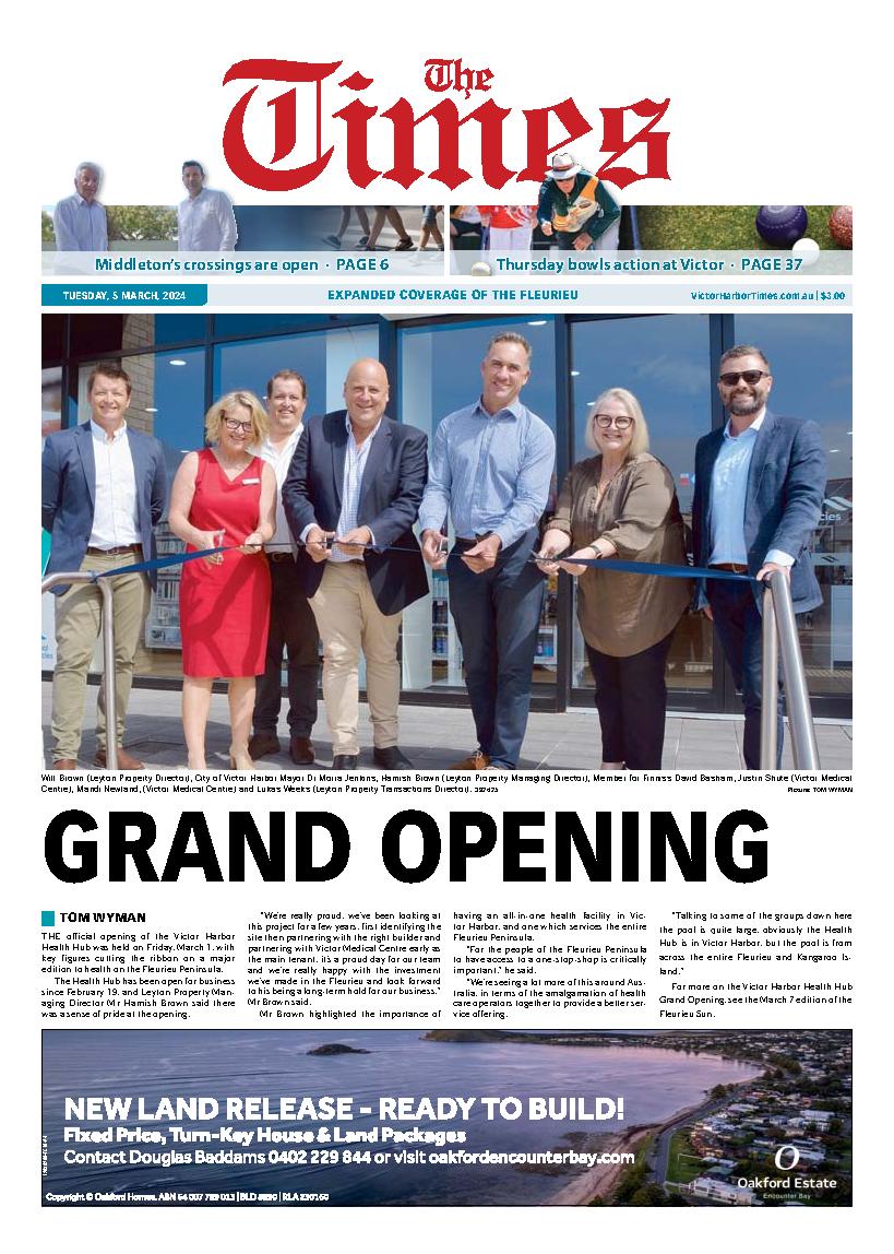 The Victor Harbor Times 5th March 2024 The Victor Harbor Times