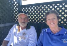 Croquet action at Victor