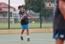 Junior tennis scores