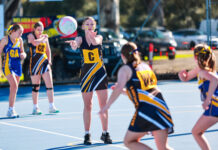 Grand Final Netball Action 2025