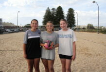 Beach volleyball fun