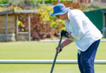 Action at the Croquet Club