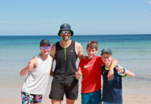 Carri to Club beach action