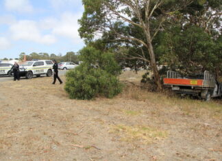 Four teens arrested after stolen ute crashes at Hindmarsh Valley