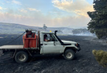 Farmers fight fires from frontlines