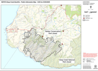 Fire breaks out at Deep Creek Conservation Park