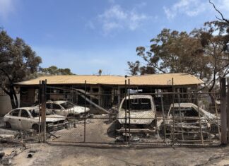 Deep Creek fire destroys family home, paintball fields