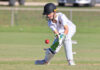 Junior cricket action