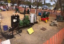 Historic vehicle show at the Flat