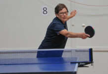 Masters Games table tennis makes a racket