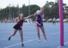 Netballers in action at SA Masters Games