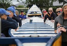 Dragging boats to Mannum